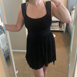 Black mini dress